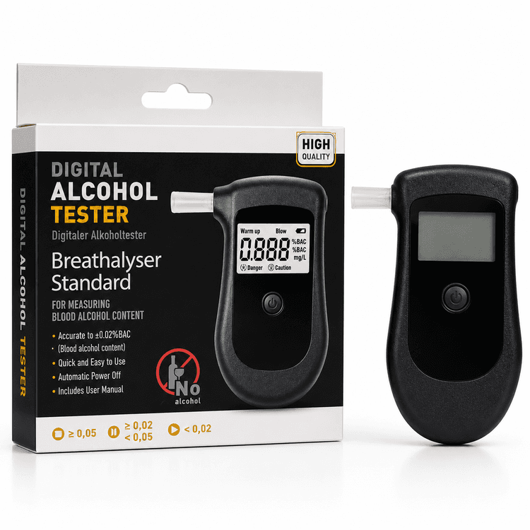 AT-6000 Pro 1 – Alcohol Breath Tester – Easy Carry Portable Device