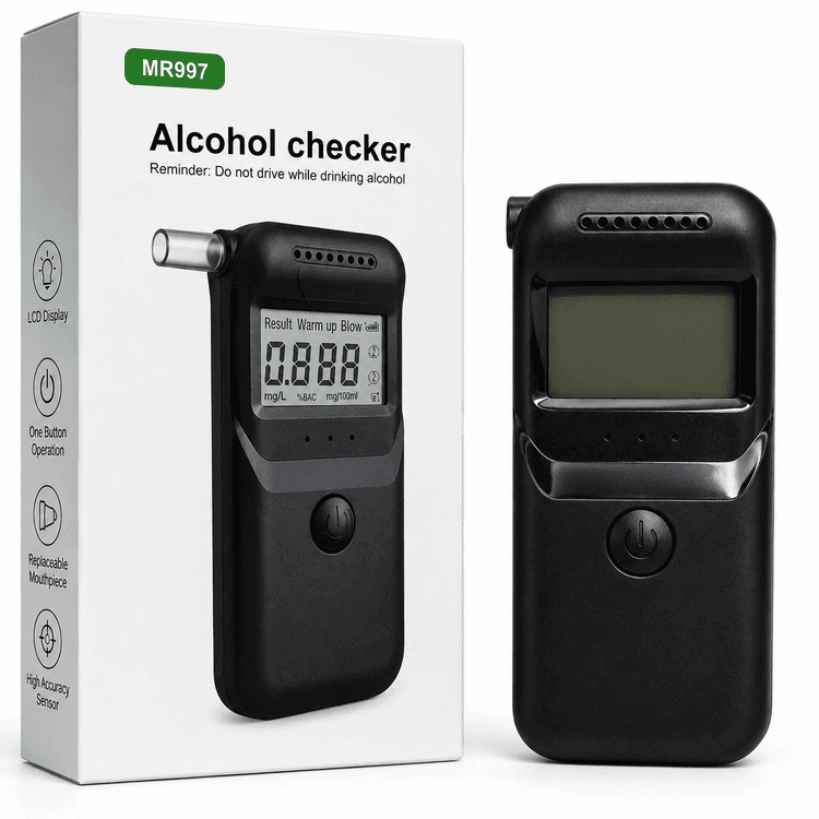 AT-6000 Pro 2 – Alcohol Breath Tester – Easy Carry Portable Device